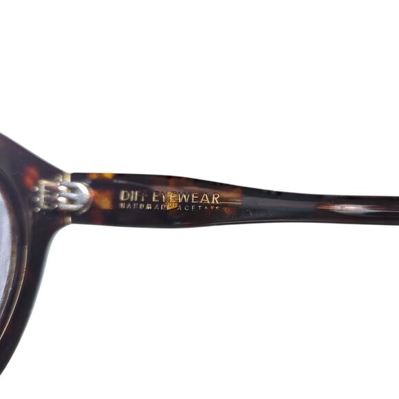DIFF EYEWEAR DIME 2 Brown Tortoise Plastic Round‎ Sunglasses - Picture 4 of 9